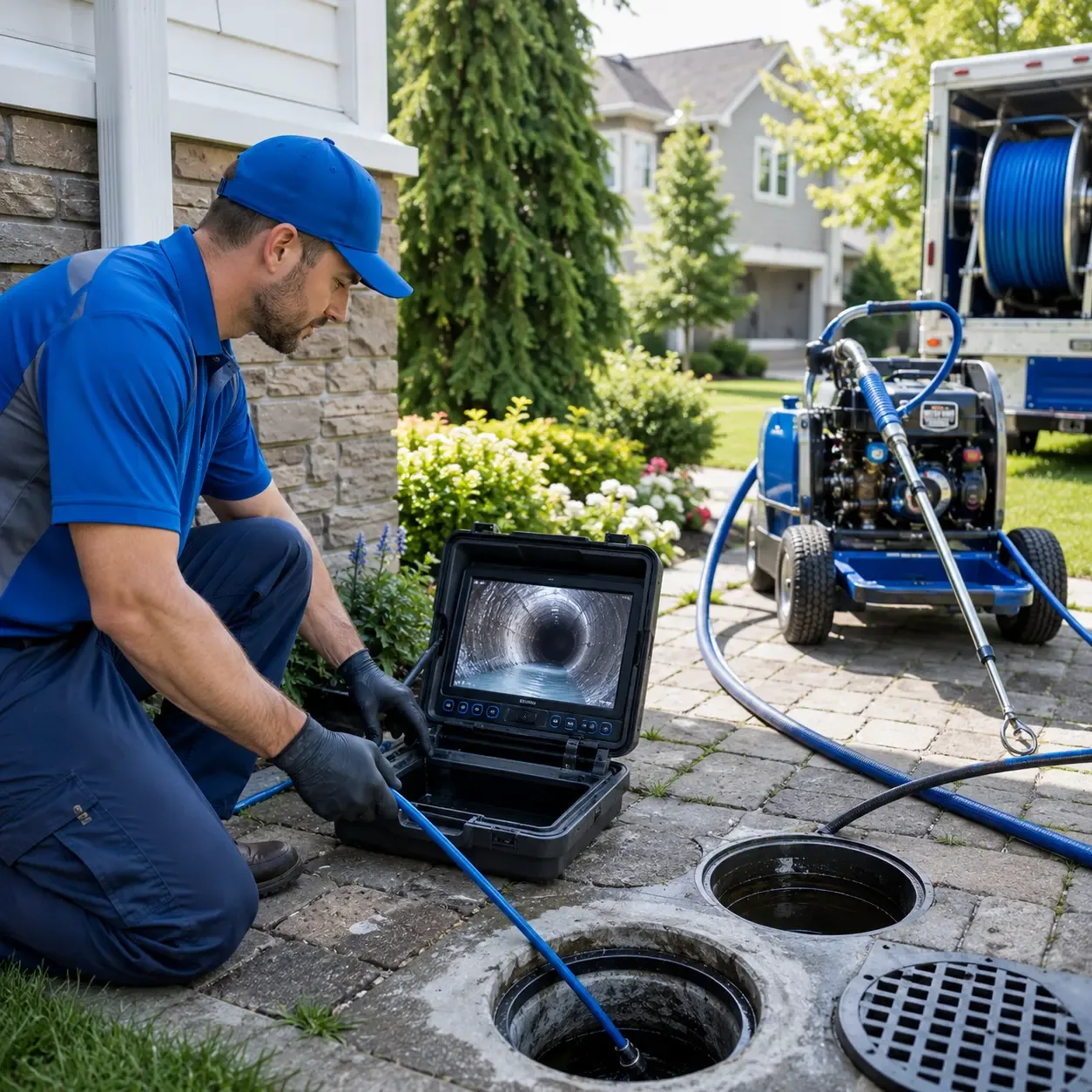 Outdoor drain cleaning professionals serving Leander, TX