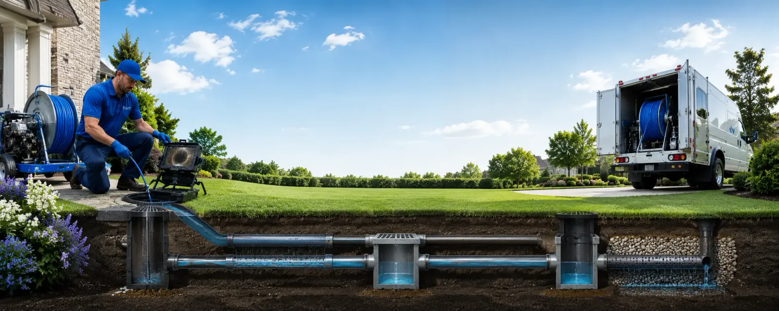 Outdoor drain cleaning information for Leander, TX